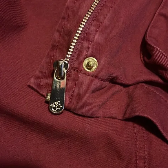 Draper James Utility Coat Deep Wine Size S 4/6 w/pockets NWOT - Picture 4 of 8